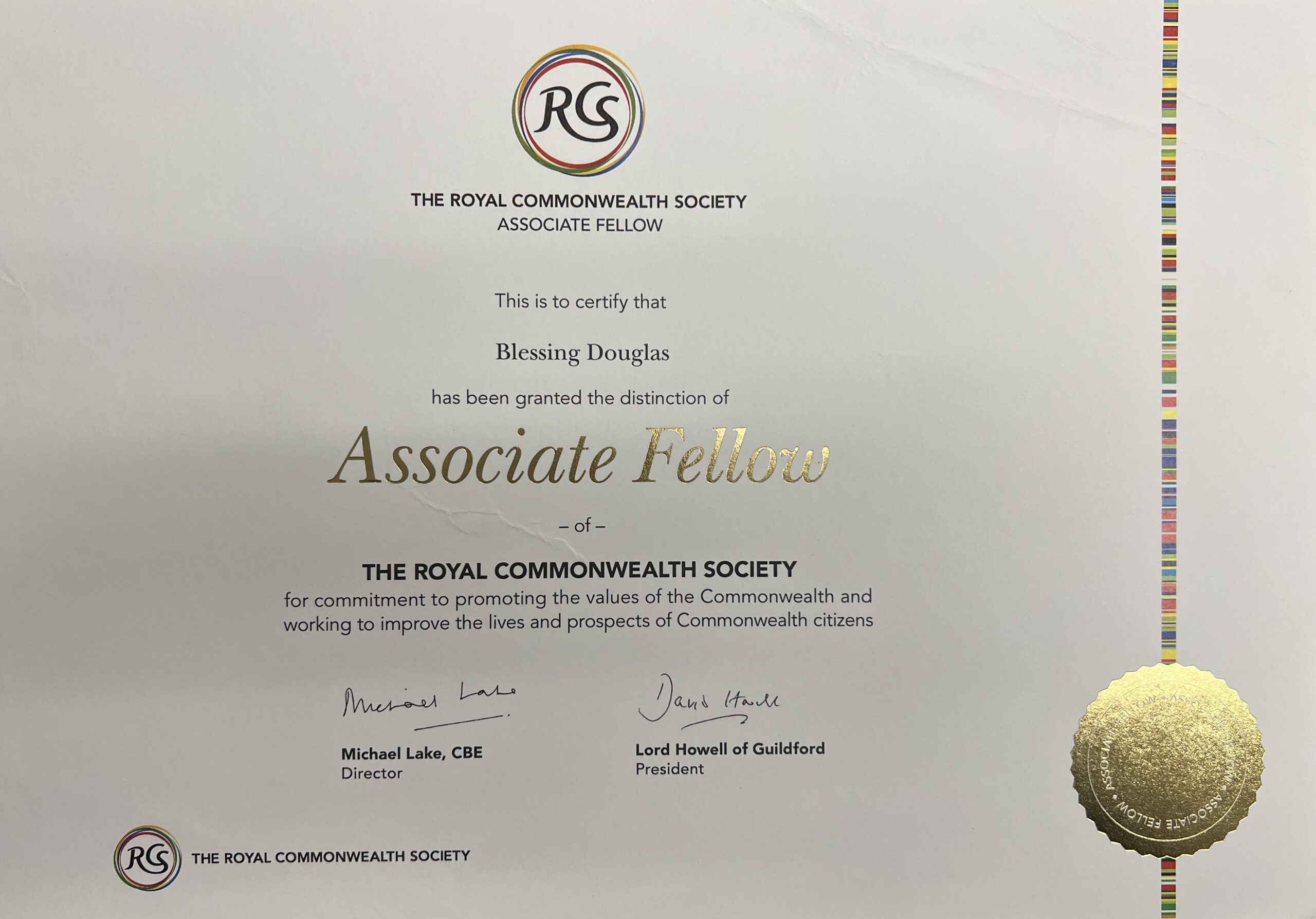 RCS Certificate
